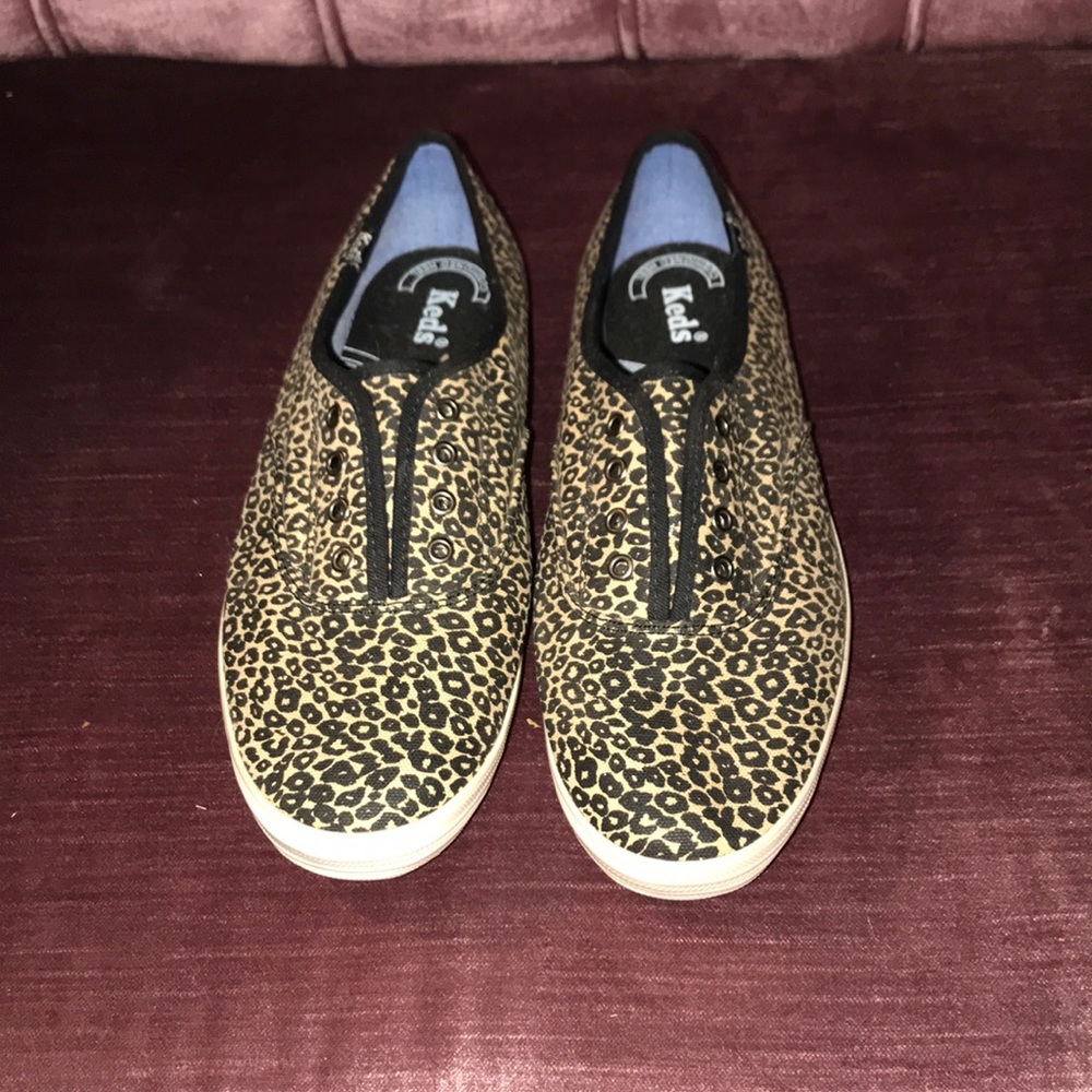 {Keds} Leopard Laceless Sneakers